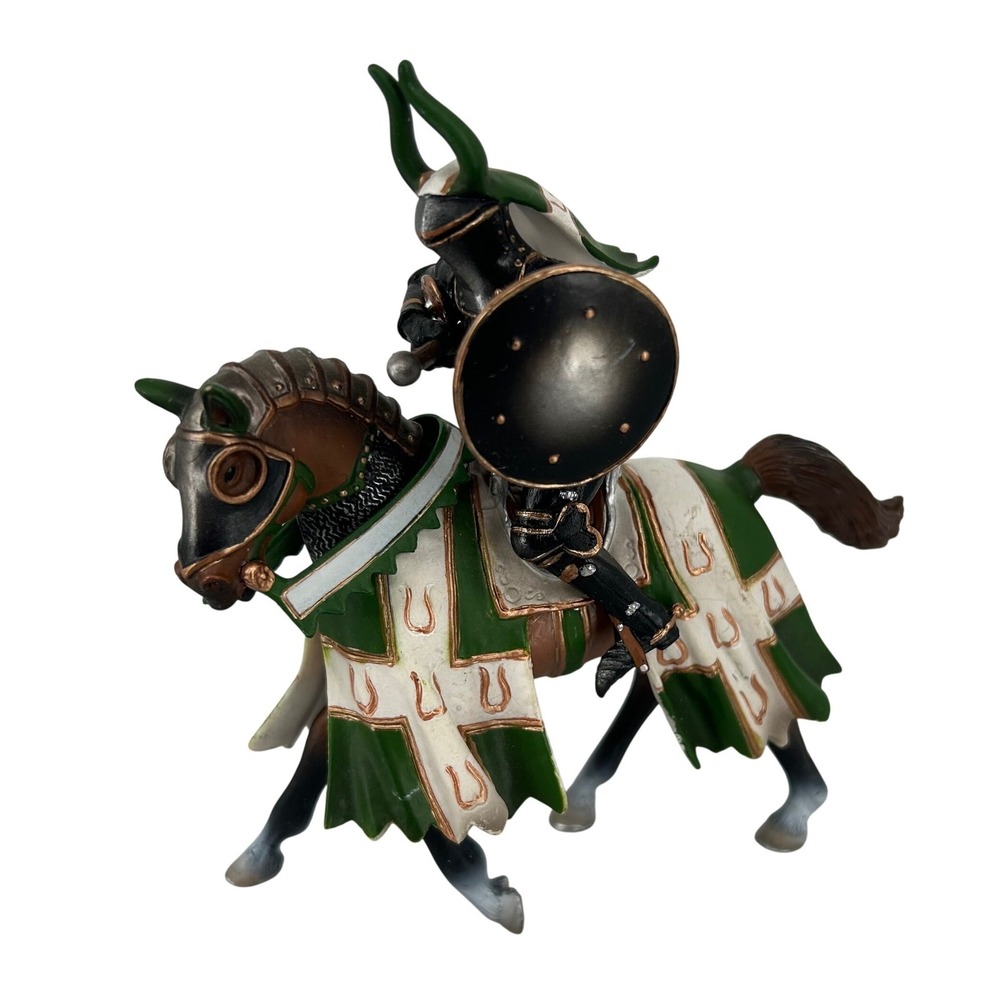 Schleich Green Knight Taurus on Horseback Medieval  Figure Toy 70047‎ RETIRED